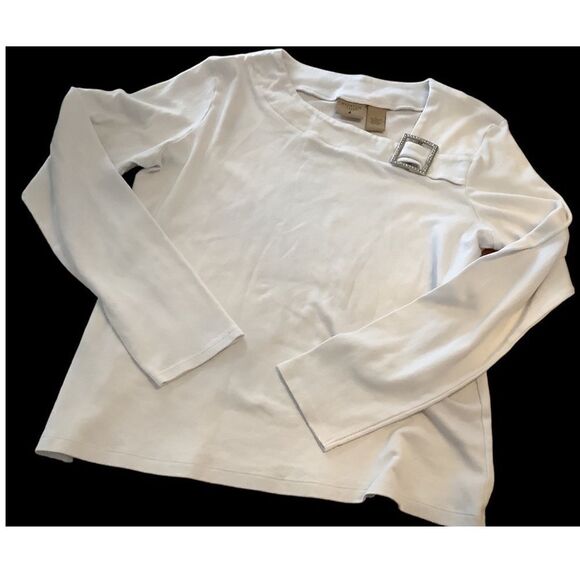 Mountain Lake Embellished and Asymmetrical Tee  L - Picture 1 of 3